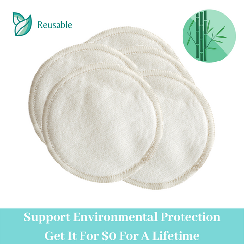 Support Environmental Protection - Reusable Natural Bamboo Makeup Remover Pads